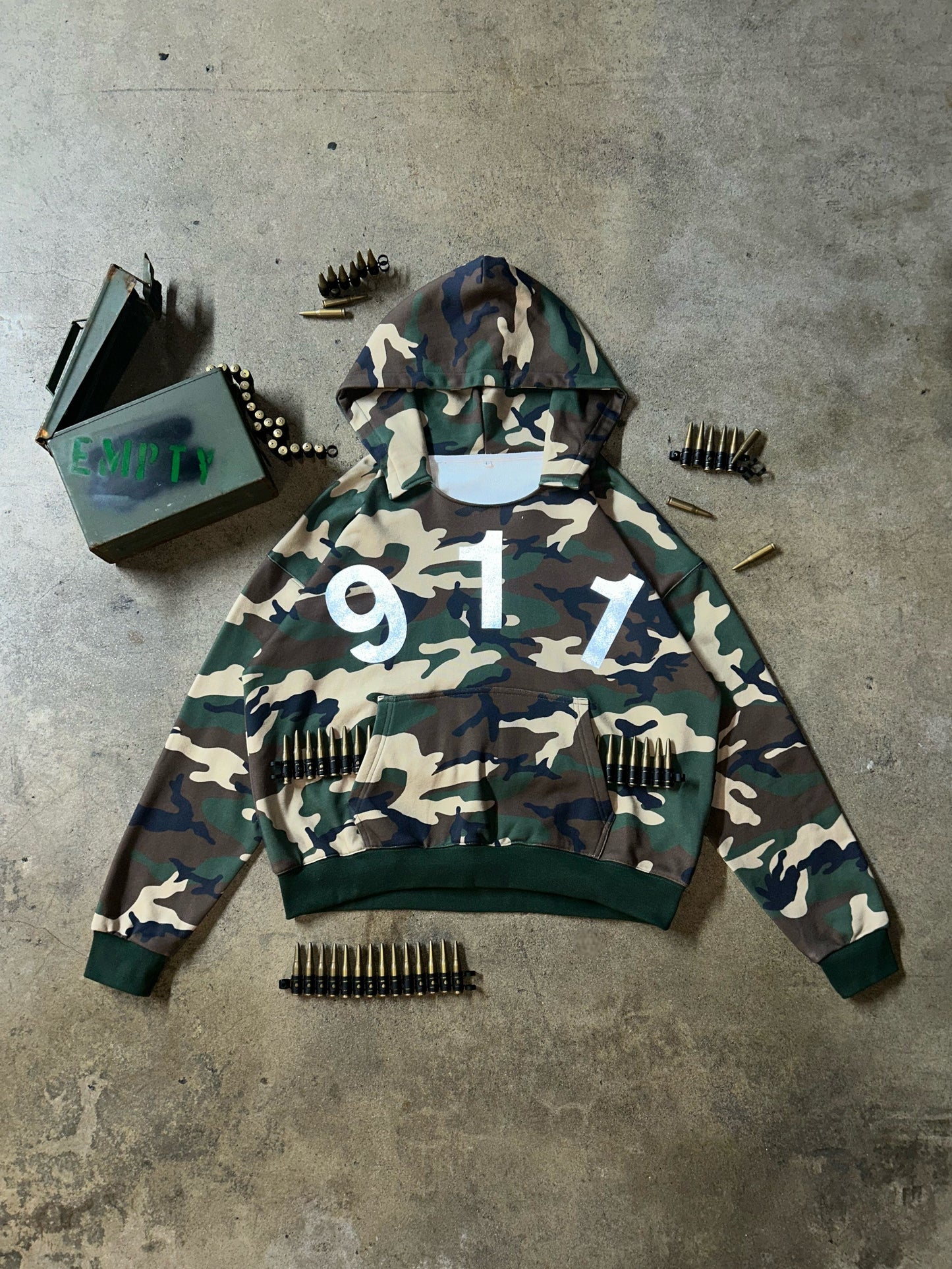 CRISIS CAMO REFLECTIVE HOODIE