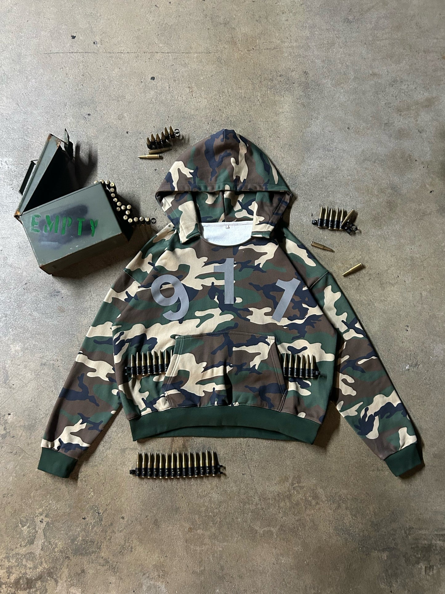 CRISIS CAMO REFLECTIVE HOODIE